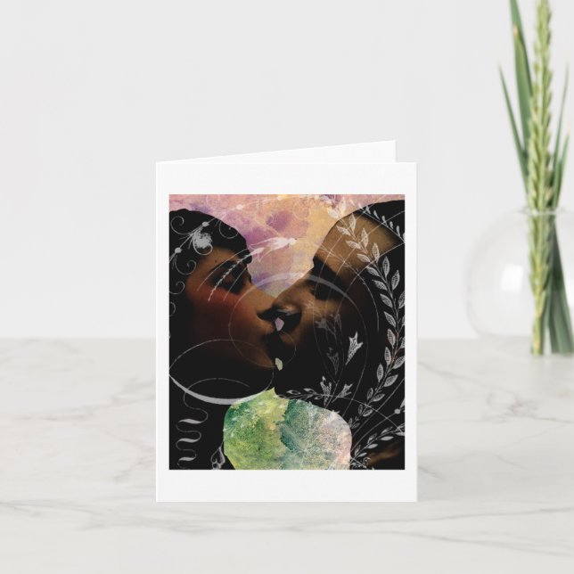 Nouveau Kiss Note Card (Front)
