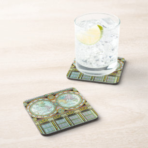 Nouveau Monde -Old-Cartographic-Maps Coaster
