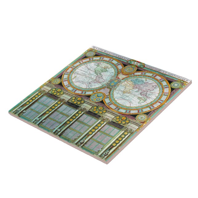 Nouveau Monde -Old-Cartographic-Maps Tile (Side)
