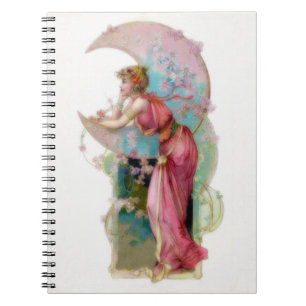 Nouveau Moon Spiral Notebook