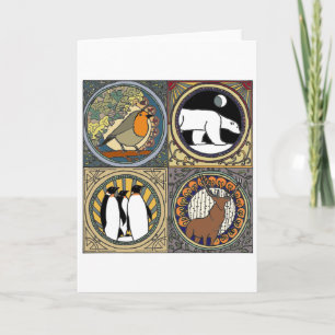 Nouveau Winter Holiday Card