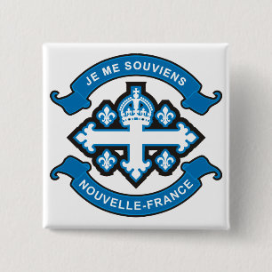 Nouvelle-France 15 Cm Square Badge