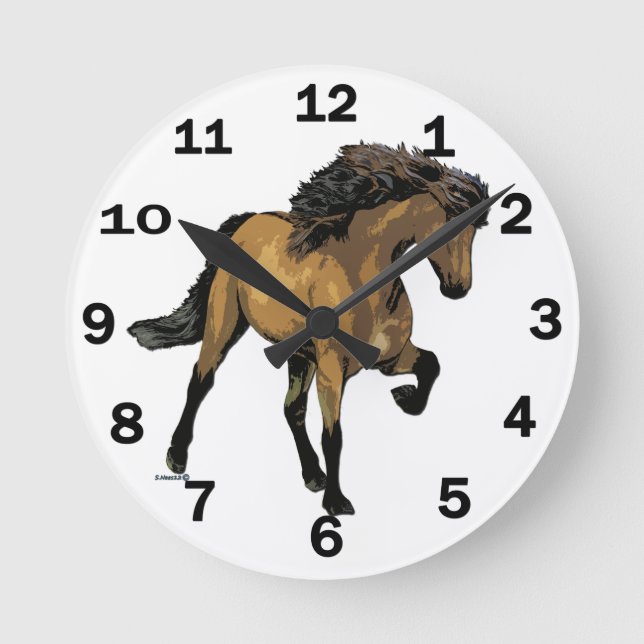 Nouvelle Vogue Round Clock (Front)