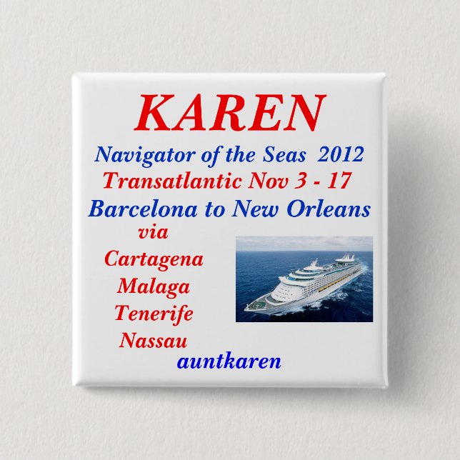 nov TA 2012 Nav 15 Cm Square Badge (Front)