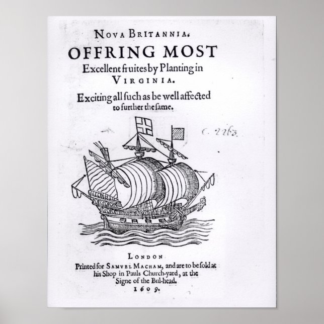 Nova Britannia. Offring Most Excellent Fruites Poster (Front)