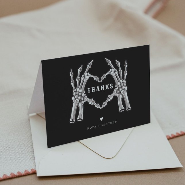 NOVA Halloween Gothic Skull Heart Hands Thank You  (Creator Uploaded)