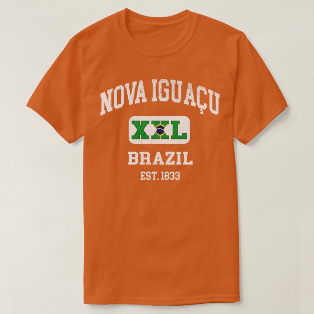 Nova Iguacu Brazil XXL Athletic design 1 T-Shirt (Design Front)