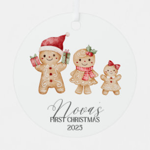 Nova Personalized Baby's First Christmas Metal Tree Decoration