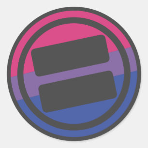 NOVA Pride Bisexual Logo - Round Classic Round Sticker