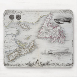 Nova Scotia and Newfoundland, from a Series of Wor Mouse Pad