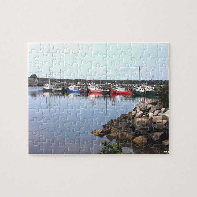 Nova Scotia Boats Puzzle (Horizontal)