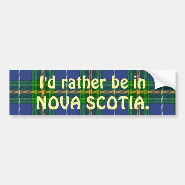 Nova Scotia bumper sticker (Front)