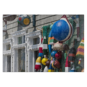 Nova Scotia, Canada. Buoy shop in Blue Rocks in Cutting Board