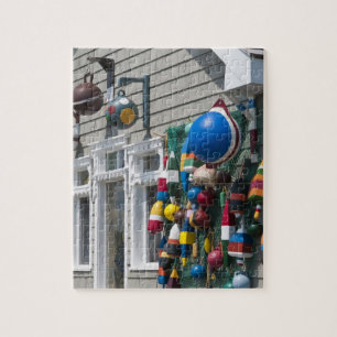 Nova Scotia, Canada. Buoy shop in  Blue Rocks in Jigsaw Puzzle