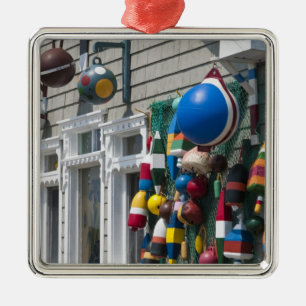 Nova Scotia, Canada. Buoy shop in Blue Rocks in Metal Tree Decoration