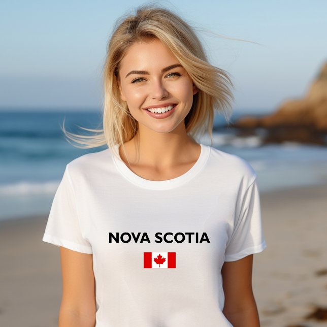 Nova Scotia Canada Canadian Flag Light-Color T-Shirt (Creator Uploaded)