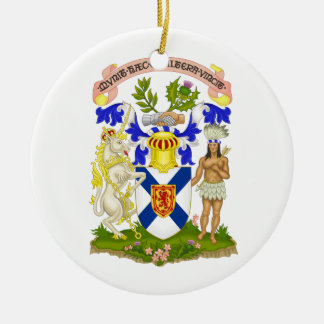 Nova Scotia (Canada) Coat of Arms Ceramic Tree Decoration