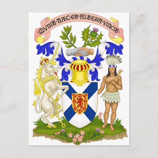 Nova Scotia (Canada) Coat of Arms Postcard (Front)