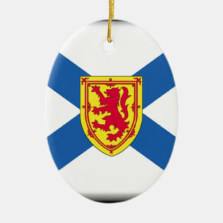Nova Scotia (Canada) Flag Ceramic Tree Decoration
