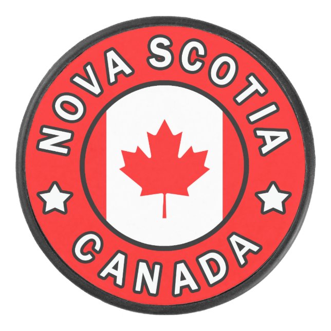 Nova Scotia Canada Hockey Puck (Front)