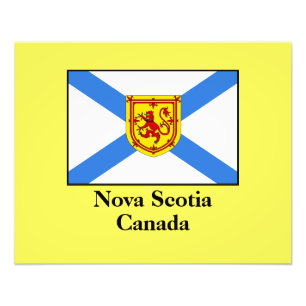 Nova Scotia Canada, labelled, Photo Print