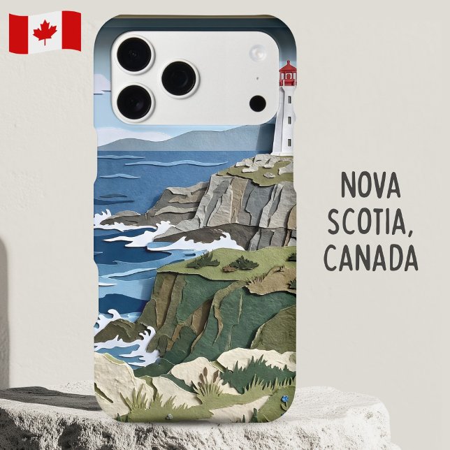 Nova Scotia Canada Lighthouse Layered Paper Art (Creator Uploaded)