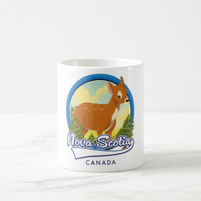 Nova Scotia Canada travel logo Coffee Mug (Center)