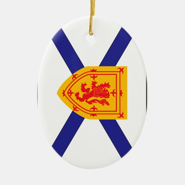 NOVA SCOTIA CERAMIC TREE DECORATION (Front)