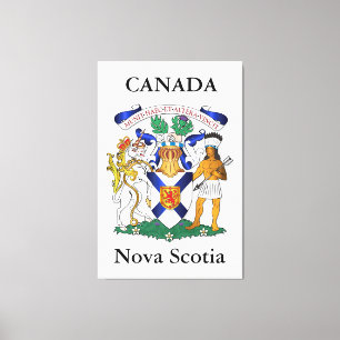 Nova Scotia coat of arms Canvas Print