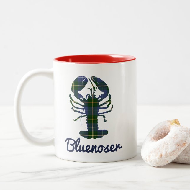 Nova Scotia Coffee tea cup Lobster Bluenoser (With Donut)