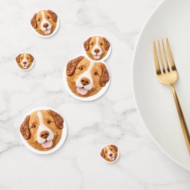 Nova Scotia Duck Toller Dog 3D Inspired Confetti (Group)