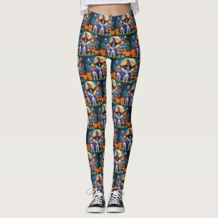 Nova Scotia Duck Toller Pumpkin Halloween Funny Leggings