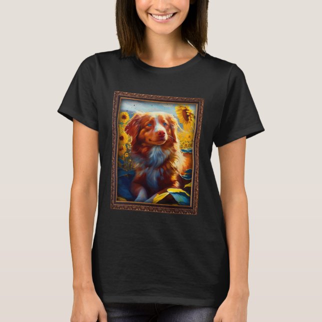 Nova Scotia Duck Toller Retriever Toller Painting  T-Shirt (Front)