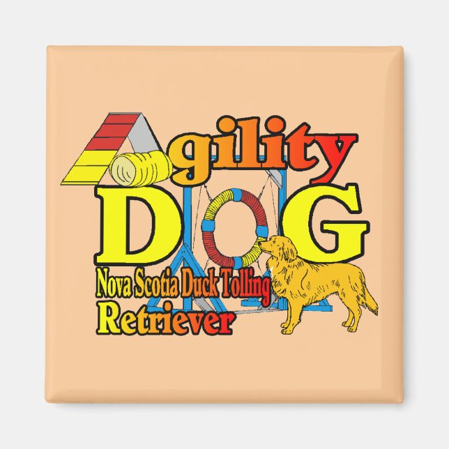 Nova Scotia Duck Tolling Retriever Agility Magnet (Front)
