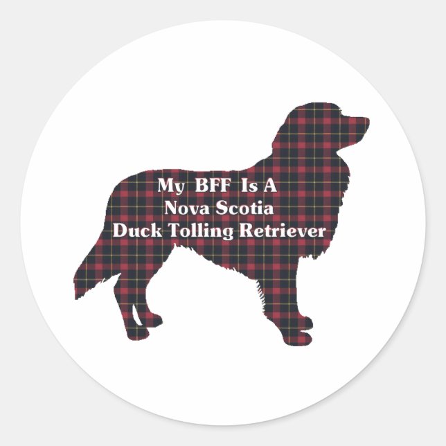 Nova Scotia Duck Tolling Retriever BFF Sticker (Front)