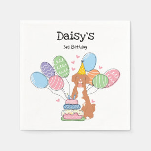 Nova Scotia Duck Tolling Retriever Birthday Paper Napkin