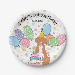 Nova Scotia Duck Tolling Retriever Birthday Paper Plate