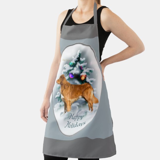 Nova Scotia Duck Tolling Retriever Christmas Apron (Insitu)