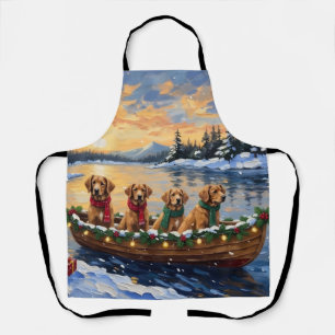 Nova Scotia Duck Tolling Retriever Christmas Boat Apron