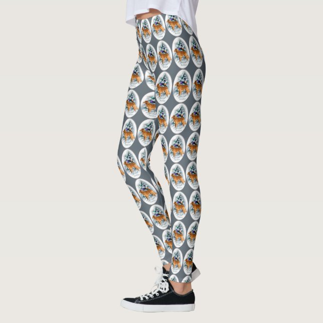 Nova Scotia Duck Tolling Retriever Christmas  Leggings (Left)
