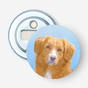 Nova Scotia Duck Tolling Retriever Dog Painting Bottle Opener