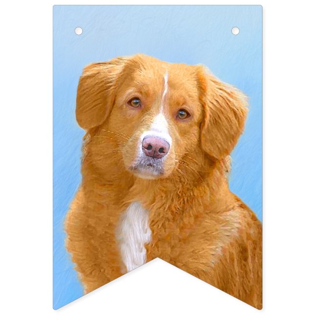 Nova Scotia Duck Tolling Retriever Dog Painting Bunting (First Flag)