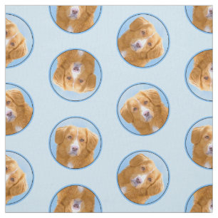 Nova Scotia Duck Tolling Retriever Dog Painting Fabric