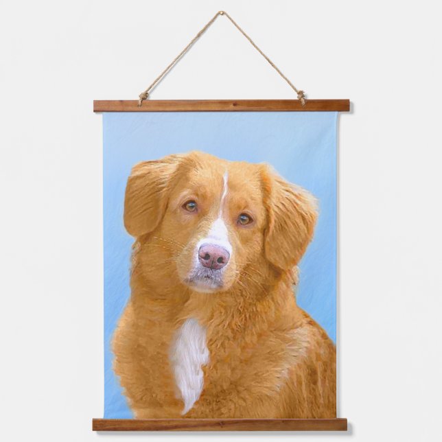 Nova Scotia Duck Tolling Retriever Dog Painting Hanging Tapestry (Front)