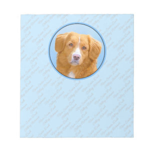 Nova Scotia Duck Tolling Retriever Dog Painting Notepad