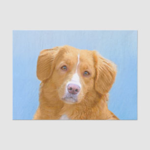 Nova Scotia Duck Tolling Retriever Dog Painting Tissue Paper
