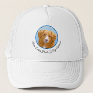 Nova Scotia Duck Tolling Retriever Dog Painting Trucker Hat