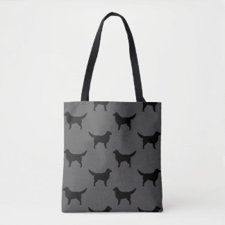 Nova Scotia Duck Tolling Retriever Dog Silhouettes Tote Bag