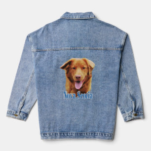Nova Scotia Duck Tolling Retriever Name Denim Jacket