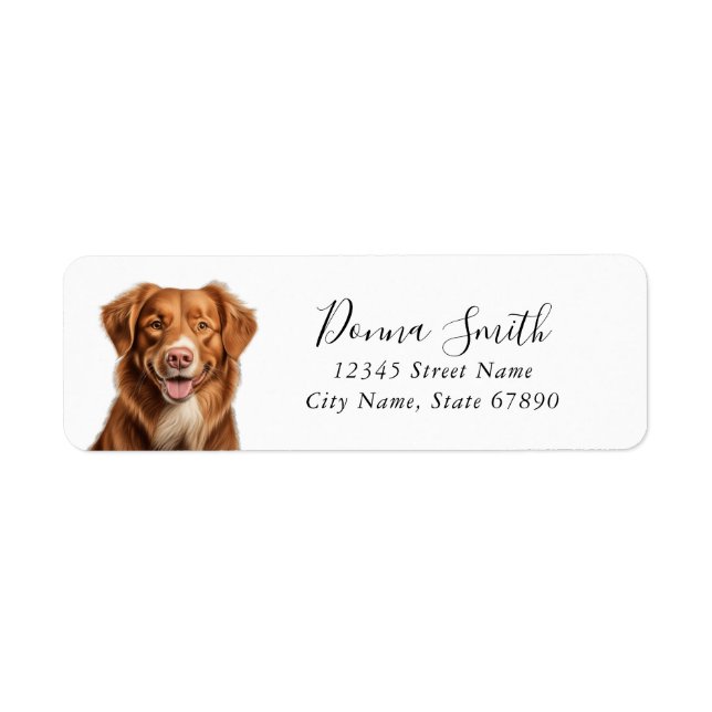 Nova Scotia Duck Tolling Retriever Return Labels (Front)
